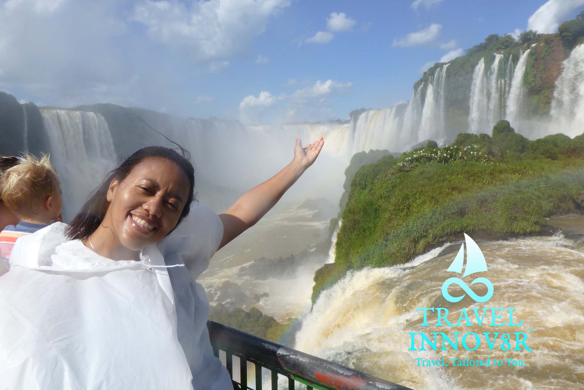 Iguazu Falls on the border of Argentina and Brazil.