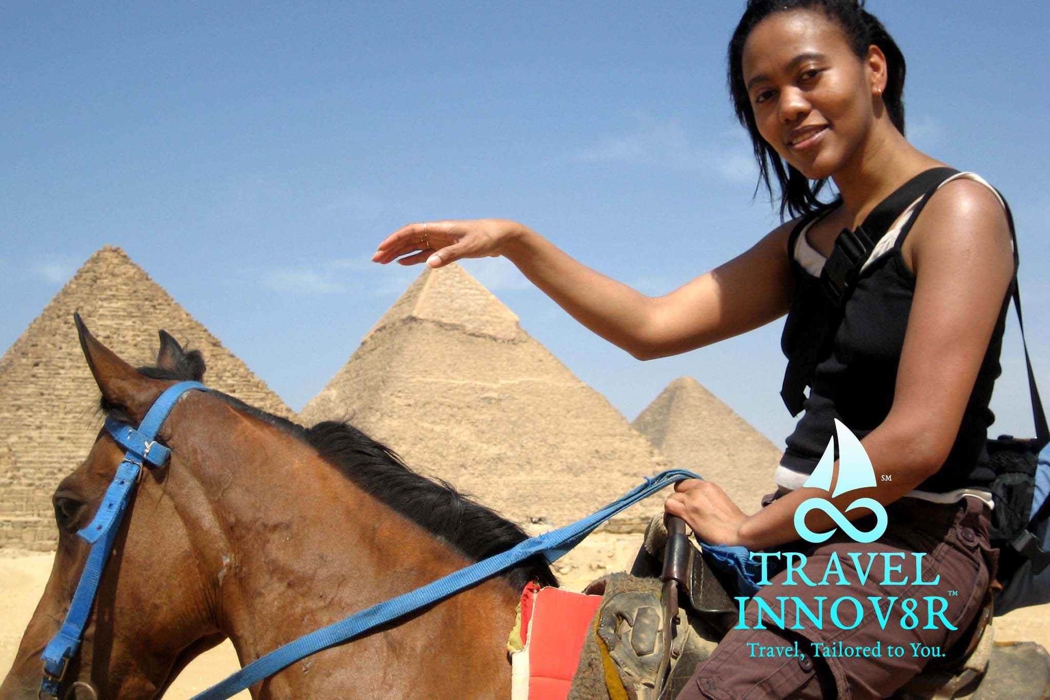 Honestly not that big*. Great Pyramids, Cairo, Egypt.