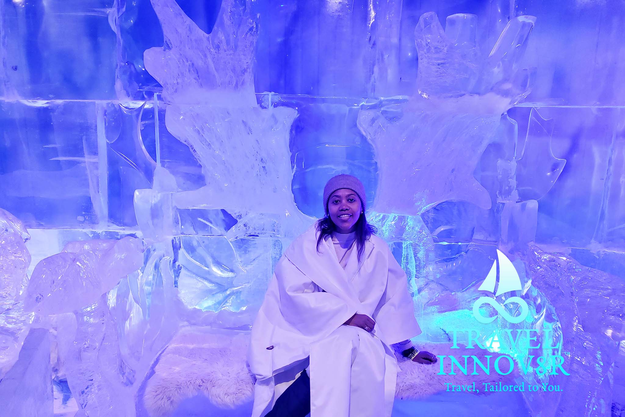 Santa Park with the Ice Sculptures, Rovaniemi, Finland.